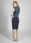 Preview: zweifarbiges Kleid mit Band