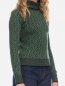 Preview: Pullover aus Bio Baumwolle in grün/schwarz