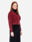 Preview: dunkelrote Strickjacke