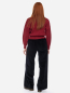 Preview: dunkelrote Strickjacke