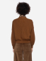 Preview: Cognacfarbene Strickjacke