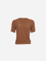Preview: Strick-T-Shirt in Mocca