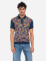 Preview: Poloshirt mit grafischem Muster