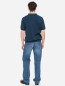 Preview: Rippstrick-Poloshirt, blau