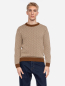 Preview: brauner Pullover mit Muster