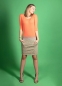 Mobile Preview: Langarm-Kleid Juna orange/grün