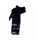 Preview: schwarzer Strick-Schal mit Wien-Motiv
