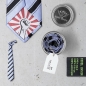 Mobile Preview: Premium Krawatte Kusunoki blaustreif