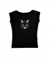 Mobile Preview: Kurzarm Shirt mit Print "Katze"