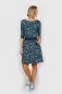 Preview: Kleid aus dunkelblauem Print-Stoff