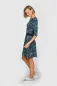Preview: Kleid aus dunkelblauem Print-Stoff