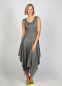 Preview: silber-graues Kleid mit asymmetrie