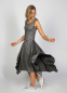 Preview: silber-graues Kleid mit asymmetrie