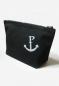 Preview: einfache Kulturtasche "Piratin" aus Baumwolle