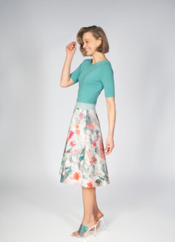 Preview: buntes Kleid mit A-Rock