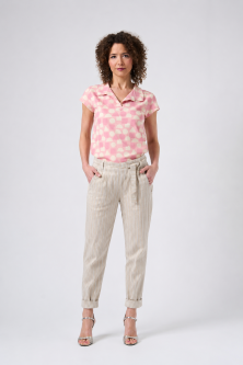 Damen Wickelhose in beige