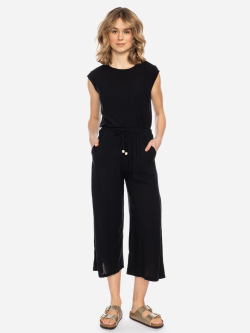 schwarze Sommerhose