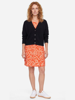 Kurze Strick-Weste in schwarz