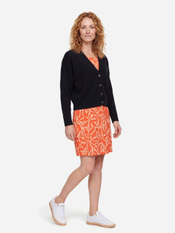 Kurze Strick-Weste in schwarz