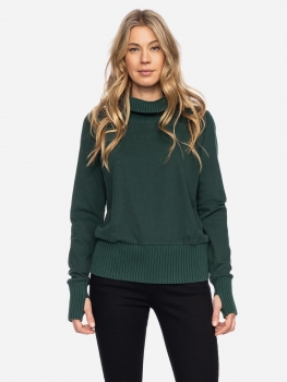 Sweatshirt aus Bio Baumwolle in grün, GOTS