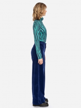 gemustertes Rollkragenshirt