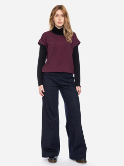 Blusentop in Weinrot