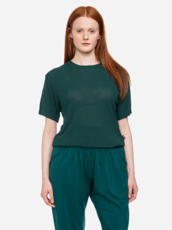 Strick-Shirt in Smaragd