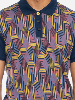 Poloshirt mit grafischem Muster