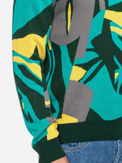 Preview: Strickpulli mit buntem Muster
