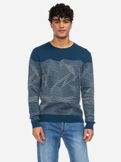 Strickpulli mit grafischem Muster