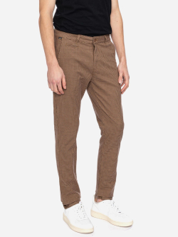 Preview: Stoffhose im Chino-Stil mit Karo