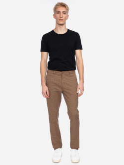 Preview: Stoffhose im Chino-Stil mit Karo