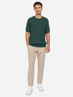 Preview: Herren Strick-T-Shirt Grün