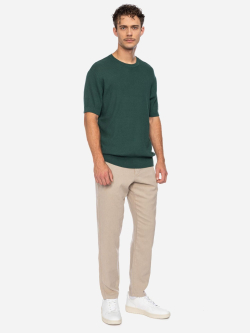 Preview: Herren Strick-T-Shirt Grün