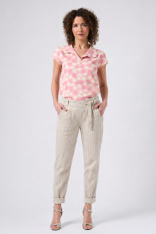 Damen Wickelhose in beige