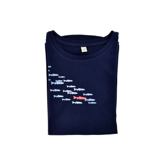Preview: Damen Shirt mit Fische-Print
