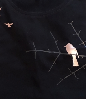 Vögel - Damen Biobaumwoll-T-Shirt