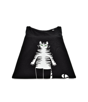 Preview: schwarzes Print-Shirt