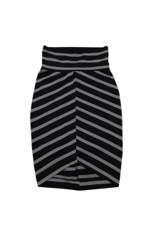 Preview: kurzer Rock mit Streifen