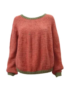 Preview: handgestrickter Wollpullover