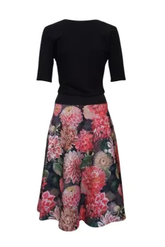 Preview: Kleid mit Dahlien-Design