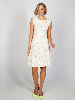 ärmelloses Kleid mit Neon