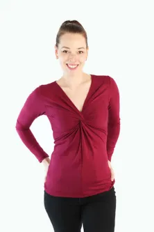 Preview: rotes Langarmtop