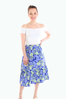 Midi Blumen Rock