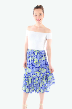 Midi Blumen Rock