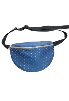 Stoffbauchtasche in Blau