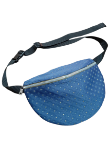 Preview: Stoffbauchtasche in Blau