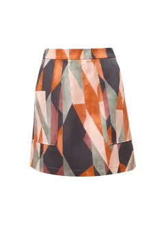 Print-Rock aus Baumwolle