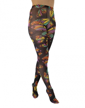 Strumpfhose mit Schmetterling-Print