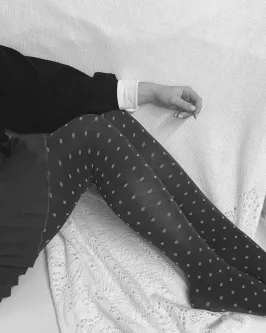 Preview: Punkte Strumpfhose